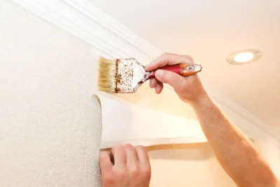 Pose de papier peint à Somloire — revêtements muraux et toiles de verre